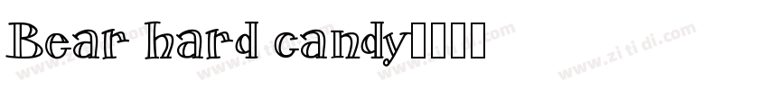 Bear hard candy字体转换